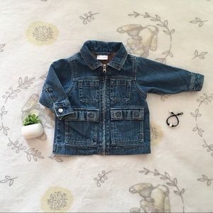 Toddler Girls Hannah Andersson Zip Up Jean Jacket